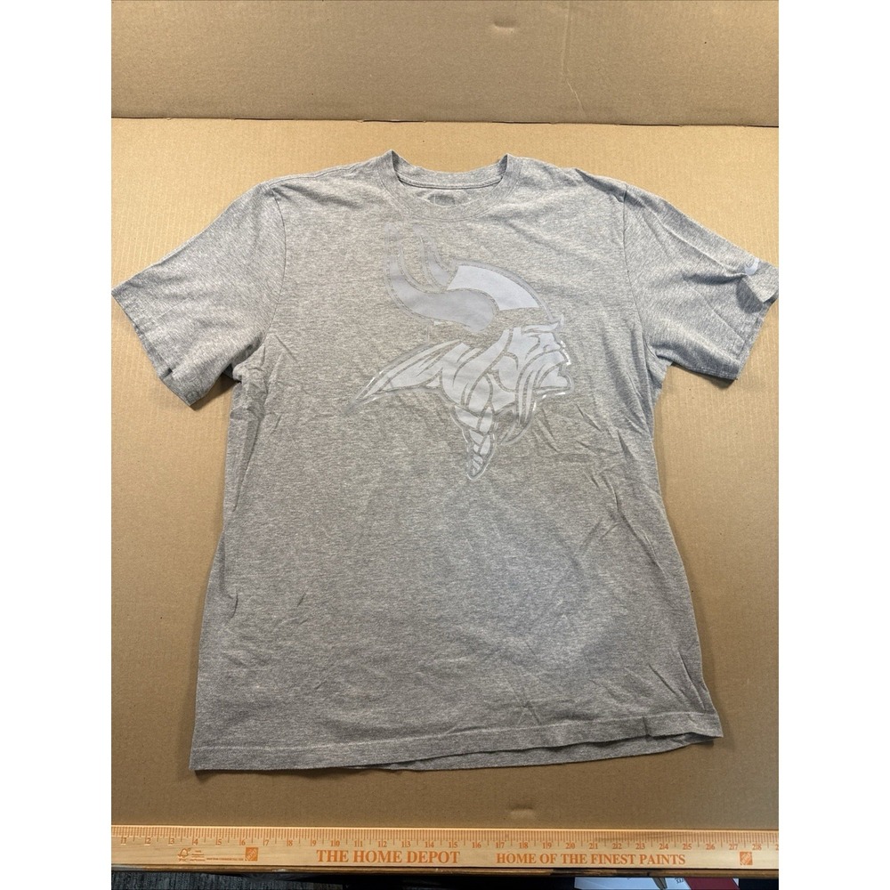 Nike Minnesota Vikings T-Shirt Mens XL Gray NFL Training Equipment NFL